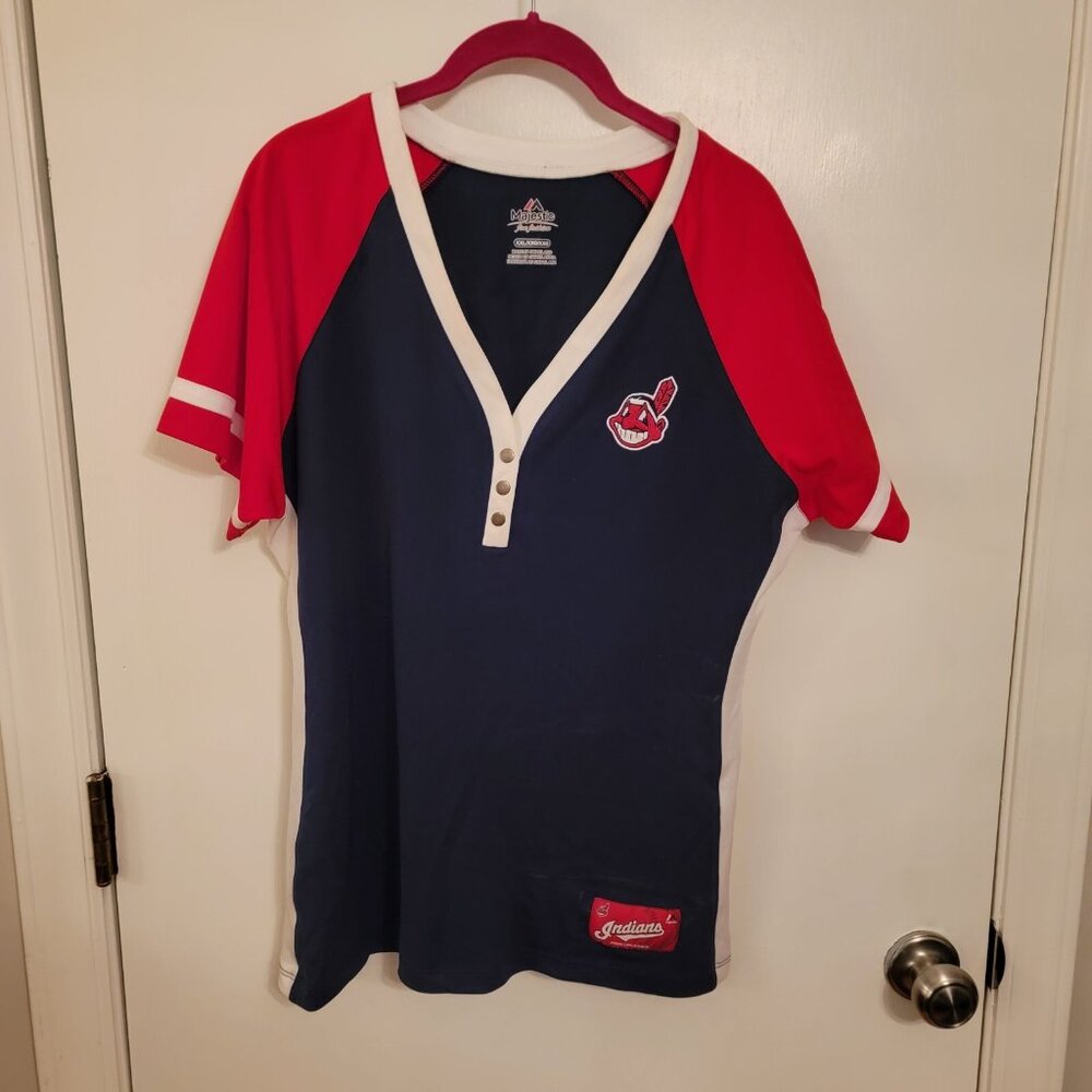 Women's Indians Swisher 33 Jersey Size 2XL